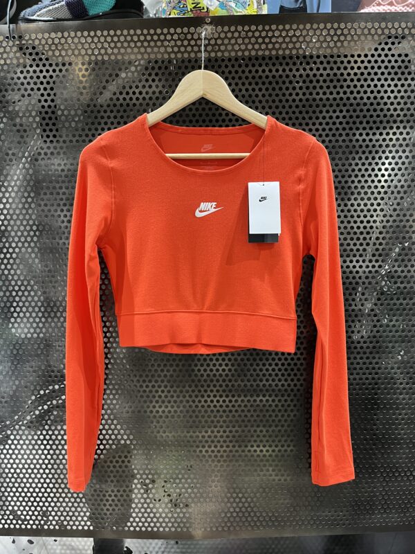 Nike W Nsw Ls Crop Top Dnc Female T-shirt Salmon (M)